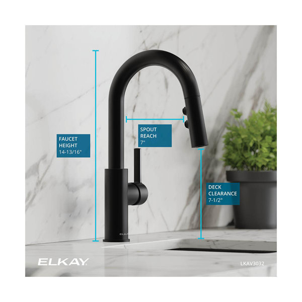 Elkay Avado Pull Down Kitchen Faucet & Reviews Wayfair